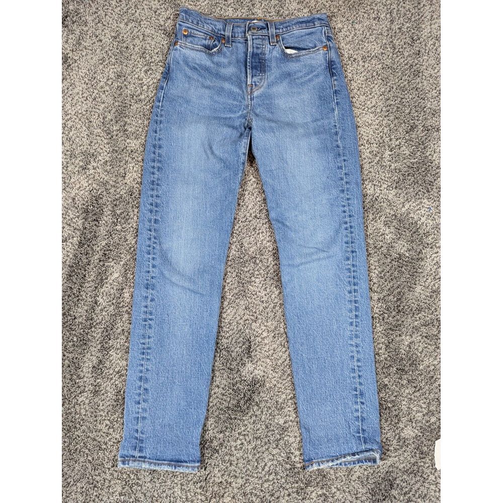 Levis Jeans Womens 25 Wedgie Premium Big E Light Wash Button Fly 25x27